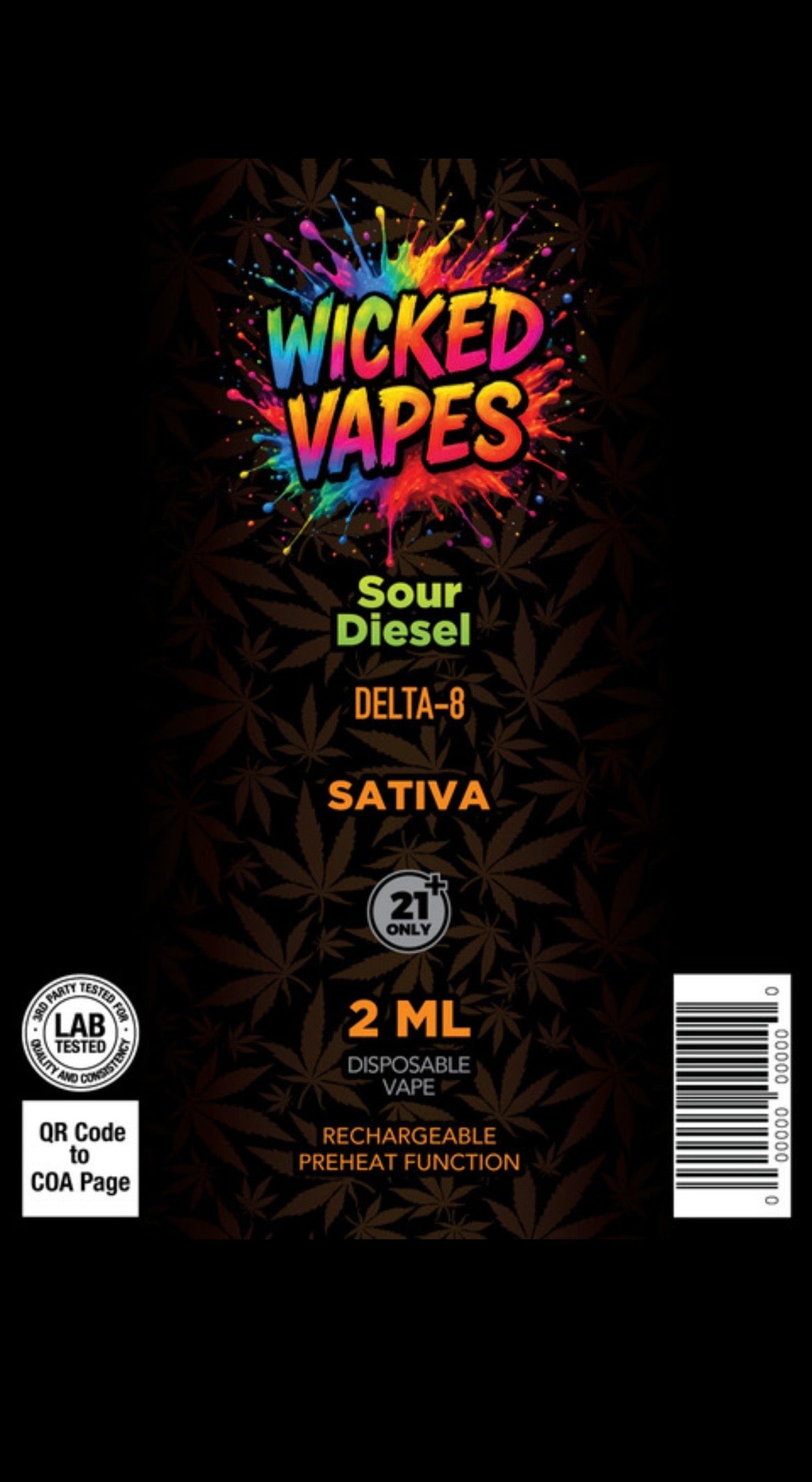 Delta 8 disposable - Sour diesel